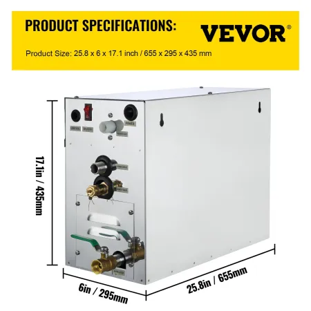 Moonshine Still Distiller 5Gal 21L Stainless Steel Water Distiller Copper Tube with Circulating Pump Home Brewing Kit Build-in