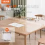 Plastic Table Cover, 48 x 48 Inch 1.5 mm Thick Clear Table Protector, Square PVC Desk Mat, Waterproof & Easy Cleaning Desk Pad T
