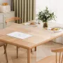 Plastic Table Cover, 36 x 60 Inch 1.5 mm Thick Frosted Table Protector, Rectangle PVC Desk Mat, Waterproof & Easy Cleaning Desk 