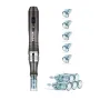 Professional Microneedling Pen, Electric Derma Pen with 5PCS * 16Pin Disposable Cartridges, 6 Variable Speed Skin Care Beauty De