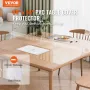 Plastic Table Cover, 54 x 54 Inch 2.0 mm Thick Clear Table Protector, Square PVC Desk Mat, Waterproof & Easy Cleaning Desk Pad T