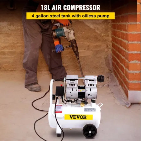 Luftkompressor, 18L/4 gallon luftkompressortank, 1,1 HK 850W