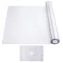 Plastic Table Cover, 42 x 96 Inch 1.5 mm Thick Clear Table Protector, Rectangle PVC Desk Mat, Waterproof & Easy Cleaning Desk Pa