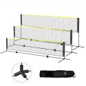 Badminton Net, Height Adjustable Volleyball Net, 14ft Wide Foldable Pickleball Net, Portable Easy Setup Tennis Net Set with