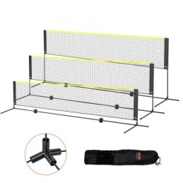 Badminton Net, Height Adjustable Volleyball Net, 14ft Wide Foldable Pickleball Net, Portable Easy Setup Tennis Net Set with
