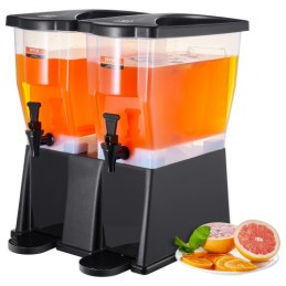 Drikkepenser, 3 gallon x 2 drikke dispensere til fester, plastik juice dispenser med stand tappel låg, is te limonade