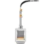 Portable Propane Forge, 3 Burner Farrier Forge, 2600℉ Tool and Knife Making Blacksmithing Gas Forge, Large Capacity Square Stain