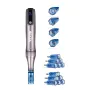 Professional Microneedling Pen M8S, Electric Derma Pen with 12PCS Anti-Backflow Cartridges, 6 Variable Speed Skin Care Beauty De