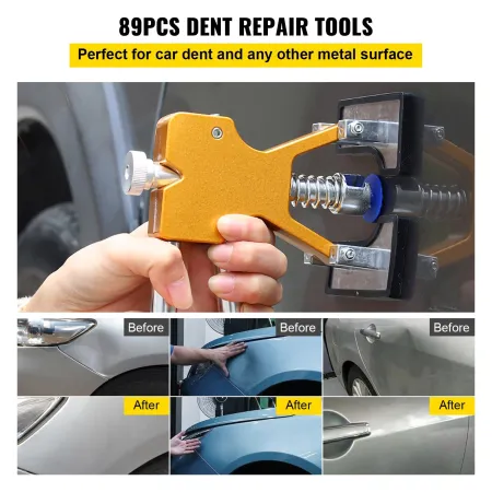 Dentfjernelsesværktøj, 89 pcs Paintless Dent Repair Tools, LED