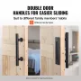 Stald dør og hardware -kit 30 "x 84" træ glidende stalddør sæt