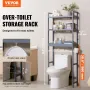 Over toiletopbevaring 3-lags badeværelse hylde rack pladssparer