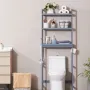 Over toiletopbevaring 3-lags badeværelse hylde rack pladssparer