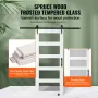 Barn Door and Hardware Kit, 36" x 84" Wood and Glass Sliding Barn Door, Smoothly and Quietly, Barn Door Kit with 8-in-1 Floor Gu