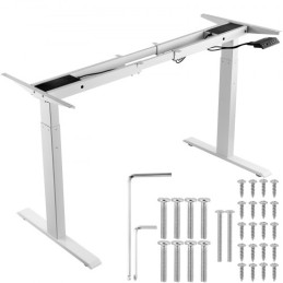 Stående skrivebordsramme dobbeltmotor, justerbar 27,6 "-46,1" Højde & 43,3 "-70,1" Længde Electric Stand Up Computer Desk Ben,