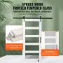 Barn Door and Hardware Kit, 42" x 84" Wood and Glass Sliding Barn Door, Smoothly and Quietly, Barn Door Kit with 8-in-1 Floor Gu