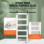 Stalddør og hardware -kit 30 "X 84" Træ og glasskydedørdørsæt