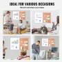 36"x 24" Whiteboard & Cork Board Combo with Aluminum Frame – 2-in-1 Magnetic Dry Erase Bulletin Board for Wall Mount – Ideal for