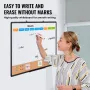 36"x 24" Monthly Calendar Whiteboard & Cork Board Combo with Aluminum Frame – 2-in-1 Magnetic Dry Erase Bulletin Board for Wall 