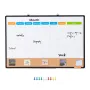 36"x 24" Monthly Calendar Whiteboard & Cork Board Combo with Aluminum Frame – 2-in-1 Magnetic Dry Erase Bulletin Board for Wall 