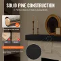 Fireplace Mantel, 48" x 8" x 5", 50 lbs Weight Capacity, Natural Wood Mantel for Over Fireplace, Wall Mounted Floating Farmhouse