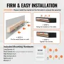 Pejs mantel træ hylde flydende rustik pejs mantel 48 "espresso