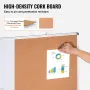 48"x 36" Whiteboard & Cork Board Combo with Aluminum Frame – 2-in-1 Magnetic Dry Erase Bulletin Board for Wall Mount – Ideal for