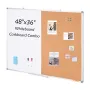 48 "X 36" Whiteboard & Cork Board Combo med aluminiumsramme til