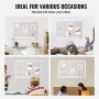36 "X24" White Cork Board med linned overfladevægmonteret