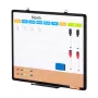 24 "X18" Månedlig kalender Whiteboard & Cork Board Combo med