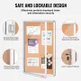 36 "X24" Lukket Cork Board med aluminiumsramme Låsbar