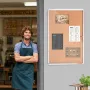 36 "X24" Lukket Cork Board med aluminiumsramme Låsbar