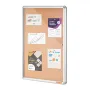 36 "X24" Lukket Cork Board med aluminiumsramme Låsbar
