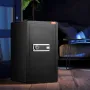 Single Door 113 L Safe Box with Key Lock & Password, Safe Lock Box with Fireproof Bag, Key Rack, LED Light, 2 Shelves, and 1 Cab