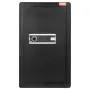 Single Door 113 L Safe Box with Key Lock & Password, Safe Lock Box with Fireproof Bag, Key Rack, LED Light, 2 Shelves, and 1 Cab