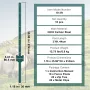 3 Feet Fence Post, 10 Pack U-Channel Heavy Duty Metal Fence Posts, Sturdy Steel Fence Stakes for Garden Yard, Lawn, Farms and Ou
