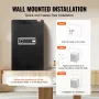 Single Door 99 L Safe Box with Key Lock & Password, Safe Lock Box with Fireproof Bag, Key Rack, LED Light, and 2 Shelves for Mon