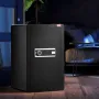 Single Door 99 L Safe Box with Key Lock & Password, Safe Lock Box with Fireproof Bag, Key Rack, LED Light, and 2 Shelves for Mon