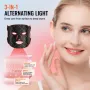 Red Light Therapy for Face, Red Light Therapy Mask with 3 Wavelengths and 3 Intensity Levels, LED Face Mask Light Therapy, Porta