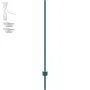 5 Feet Fence Post, 10 Pack U-Channel Heavy Duty Metal Fence Posts, Sturdy Steel Fence Stakes for Garden Yard, Lawn, Farms and Ou