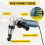 Electric Metal Nibbler 625W Nibbler Metal Cutter 1000RPM High Speed Rotor Metal Nibbler 110V w Replaced Blades Storage Case Shee