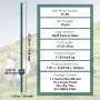 4 Feet Fence Post, 10 Pack U-Channel Heavy Duty Metal Fence Posts, Sturdy Steel Fence Stakes for Garden Yard, Lawn, Farms and Ou