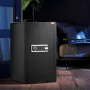 Single Door 113 L Safe Box with Key Lock, Password & Fingerprint, Safe Lock Box with Fireproof Bag, Key Rack, LED Light, and 2 S
