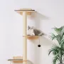 4 Tiers Cat Tree, Cat Wall Furniture Set with 4 Jumping Boards, Wall-Mounted Cat Floating Shelf up to 40 lbs, 12 mm Pine Wood Ca