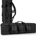 Rifle Bag 42 inch Tactical Double Long Gun Bag for 2 Rifles & 2 Pistols
