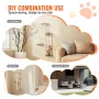 4 Tiers Tall Cat Tree, Cat Wall Furniture Set with 4 Jumping Boards, Wall-Mounted Cat Floating Shelf up to 40 lbs, 12 mm Pine Wo