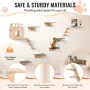 Wall Mounted Cat Shelves, Cat Wall Shelves and Perches with Jumping Boards, Cat Beds, Hammocks & Cat Tree, Cat Furniture and She