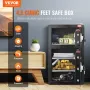 Dobbeltdør 4.5 cu.ft sikker kasse med nøglelås adgangskode