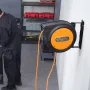 Retractable Extension Cord Reel, 62.33 ft/19 m, 1600W Heavy Duty Retractable Power Cord with 3.28 ft/1 m Lead-in Cord Overheat P