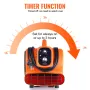 Floor Blower, 1380 RPM 1000 CFM, Air Mover for Drying and Cooling, Portable Carpet Dryer Fan with 4 Blowing Angles, Timer, 3-Spe