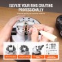Ball Vise, 5" Engraving Setting Tool, 360Â° Rotation Engraving Block Vise, 69 PCS Attachment Jewelry Engraving Block Tools